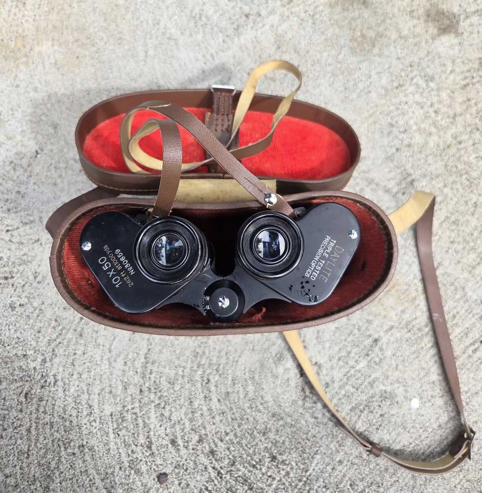 Daylite 10x50 Binoculars 262ft/1000yds Case & Strap Vintage Porro‎ Prism Japan - Picture 2 of 9